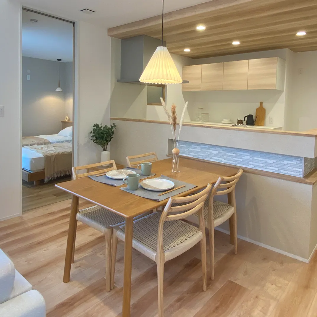 コンパクトに設計されたLDK