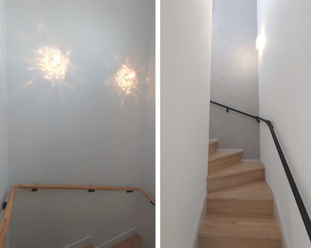 新築　照明器具　ブラケットライト　壁掛け照明　階段