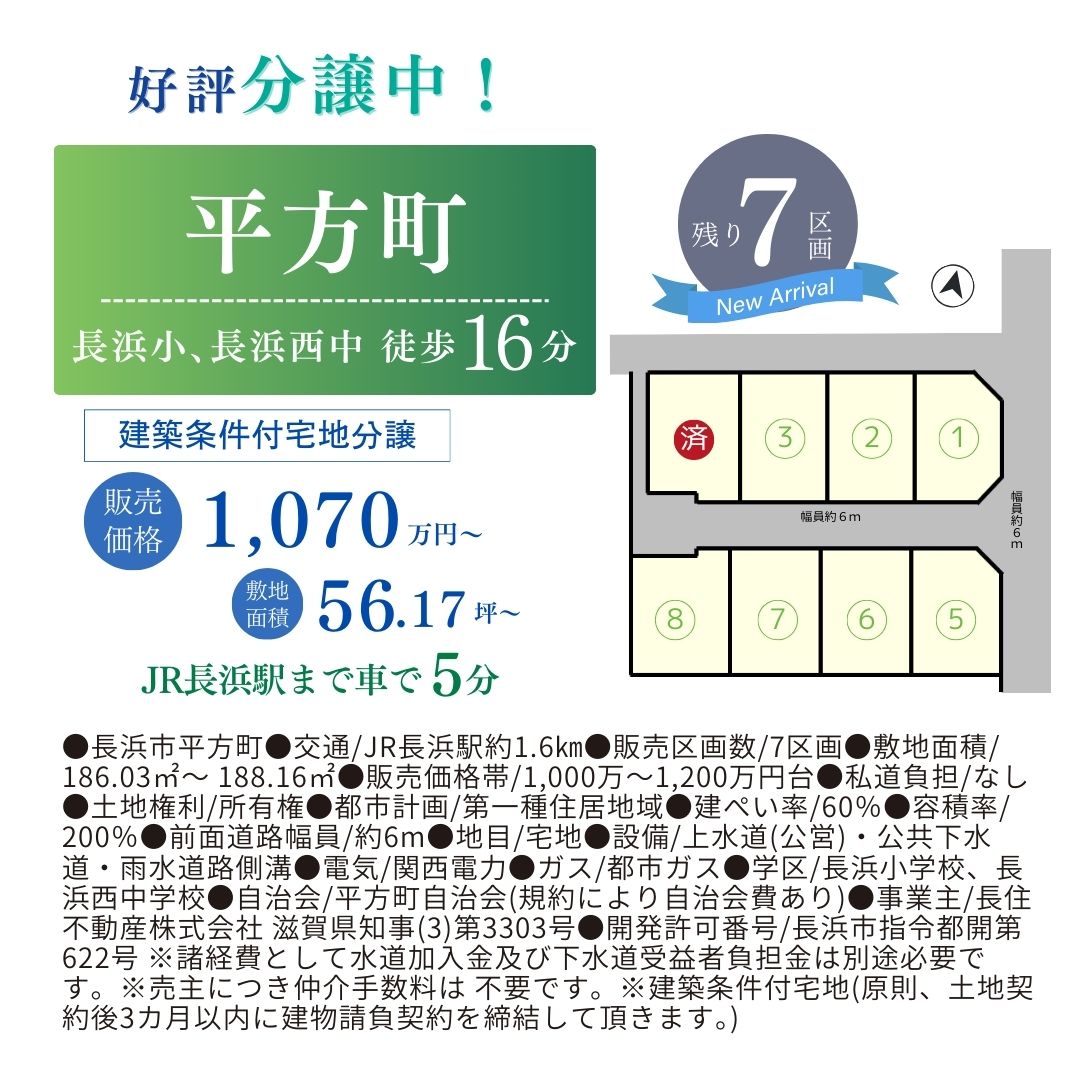 会場は平方町分譲地の中です